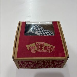 Vans Slip On V Crib New Born Baby Shoes Sz 3.0 Checker Black White New in Box